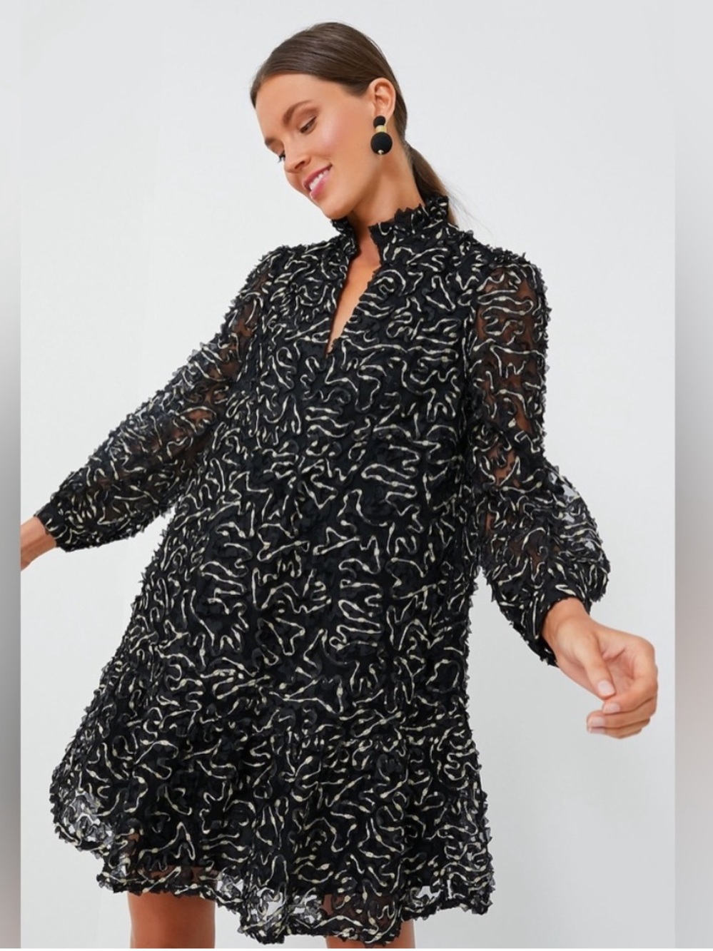 Tuckernuck nightly organza Palmerston dress sz sm